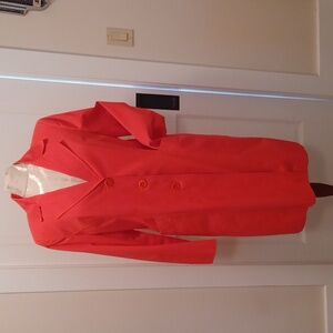 VTG Jones New York Signature Coral Trench Coat M